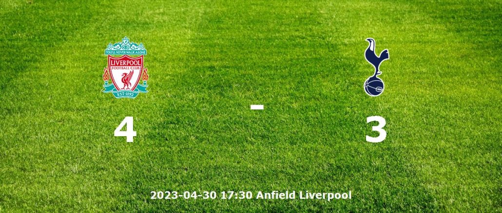 Liverpool mot Tottenham Hotspur tidslinje och laguppställning